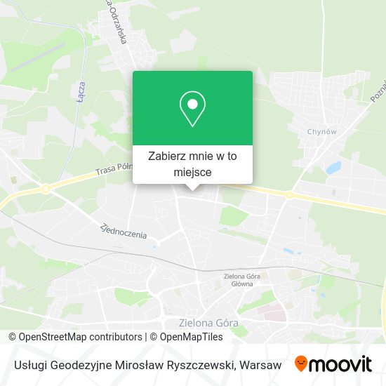 Mapa Usługi Geodezyjne Mirosław Ryszczewski