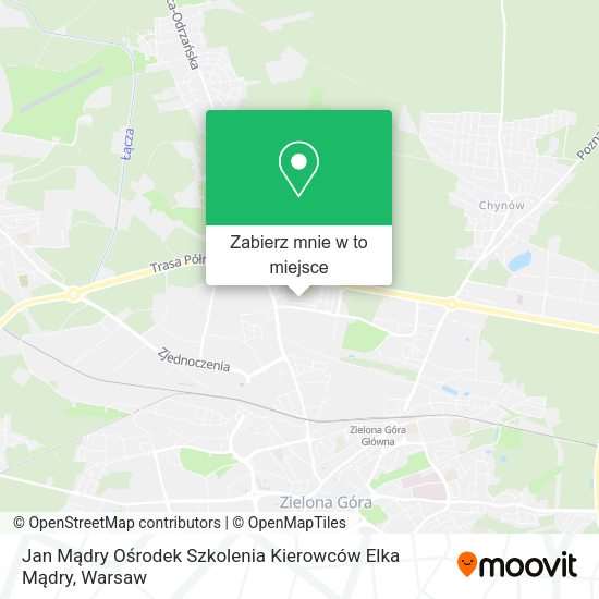 Mapa Jan Mądry Ośrodek Szkolenia Kierowców Elka Mądry