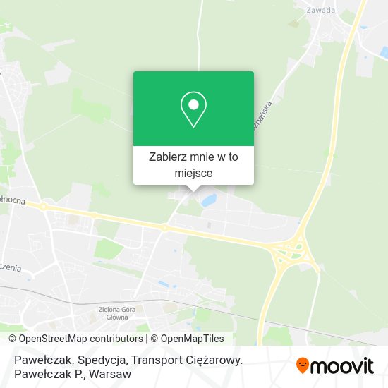 Mapa Pawełczak. Spedycja, Transport Ciężarowy. Pawełczak P.