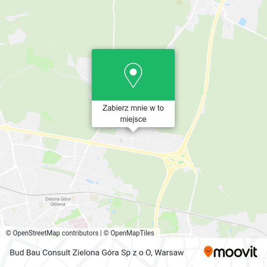 Mapa Bud Bau Consult Zielona Góra Sp z o O