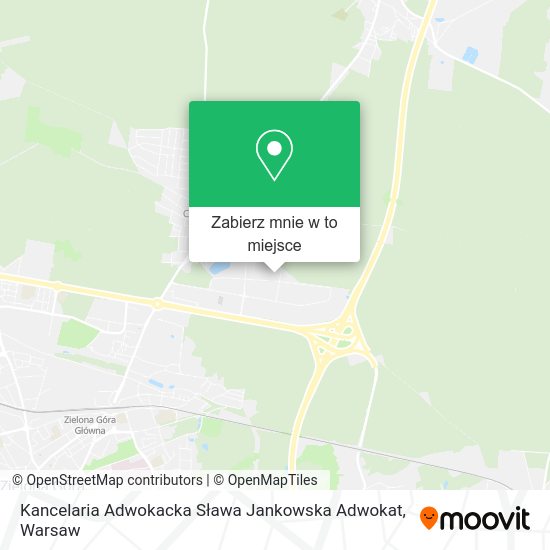 Mapa Kancelaria Adwokacka Sława Jankowska Adwokat