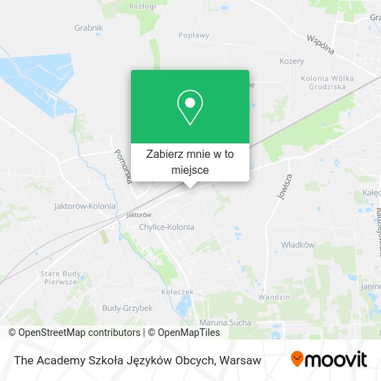 Mapa The Academy Szkoła Języków Obcych