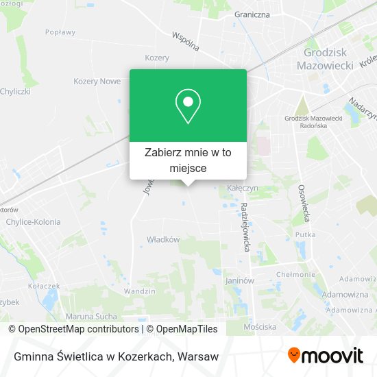 Mapa Gminna Świetlica w Kozerkach