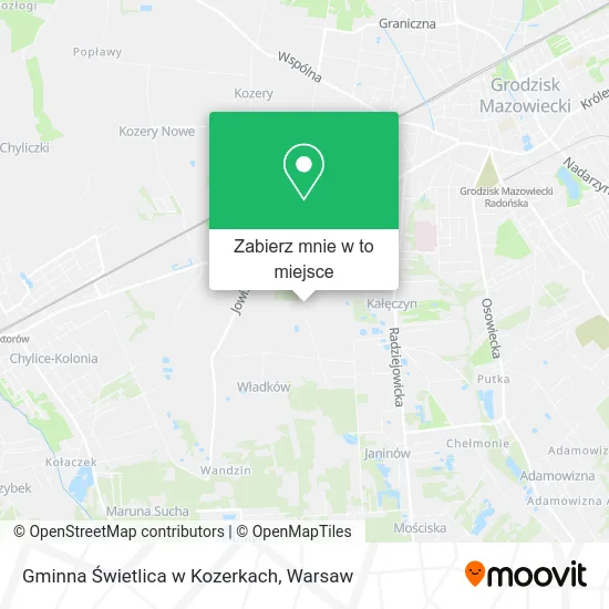 Mapa Gminna Świetlica w Kozerkach