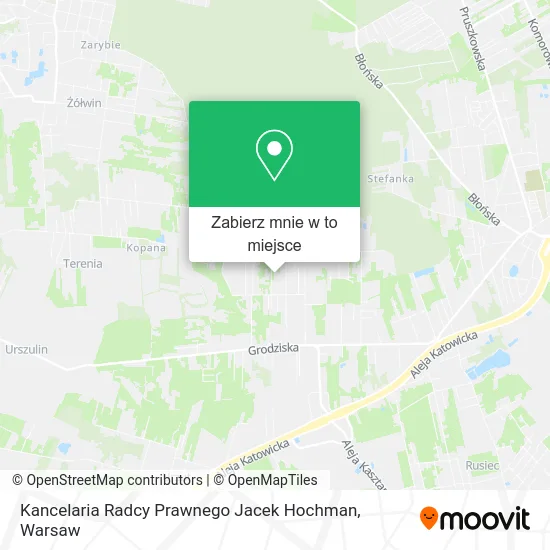 Mapa Kancelaria Radcy Prawnego Jacek Hochman
