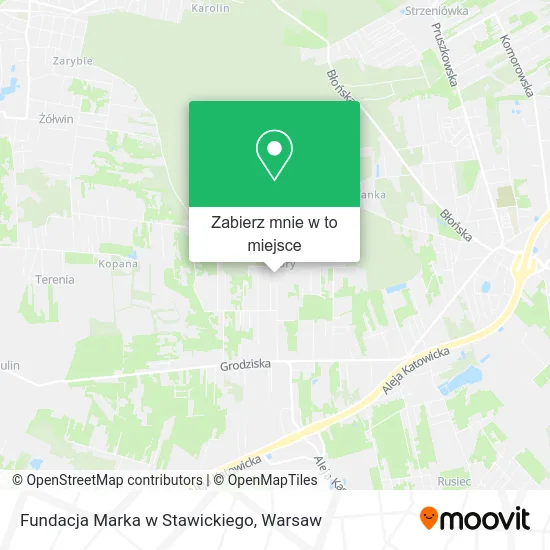 Mapa Fundacja Marka w Stawickiego