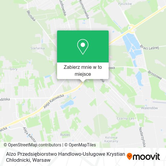 Mapa Alzo Przedsiębiorstwo Handlowo-Usługowe Krystian Chłodnicki