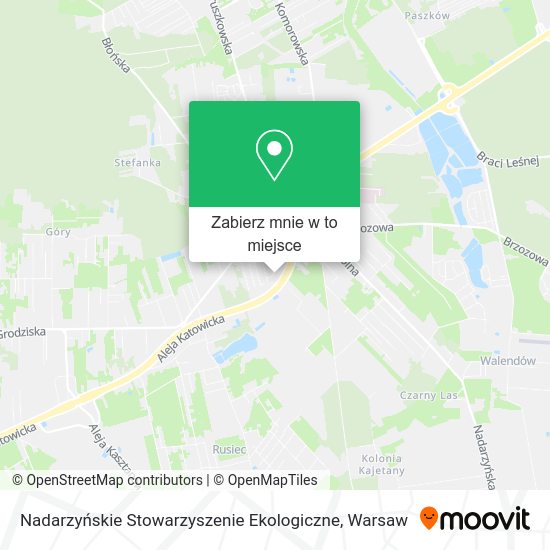 Mapa Nadarzyńskie Stowarzyszenie Ekologiczne