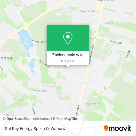 Mapa Sol Ray Energy Sp z o O