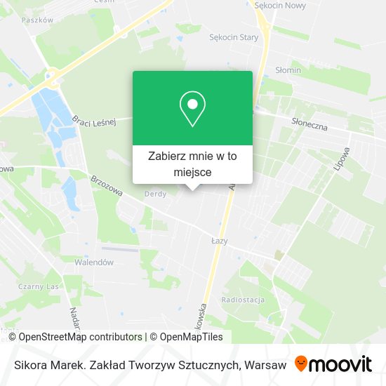 Mapa Sikora Marek. Zakład Tworzyw Sztucznych