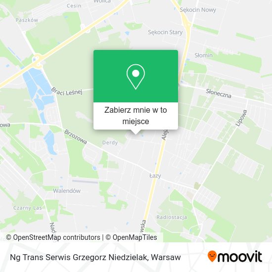 Mapa Ng Trans Serwis Grzegorz Niedzielak