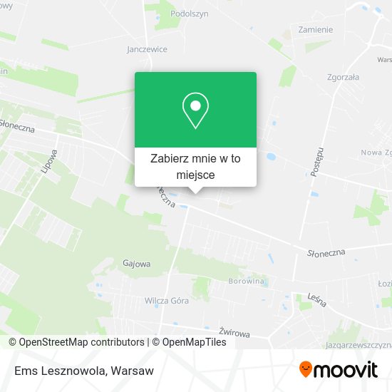 Mapa Ems Lesznowola