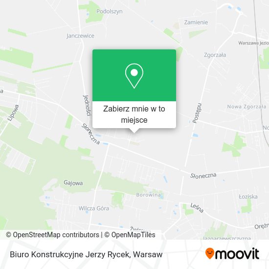 Mapa Biuro Konstrukcyjne Jerzy Rycek