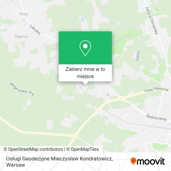 Mapa Usługi Geodezyjne Mieczysław Kondratowicz