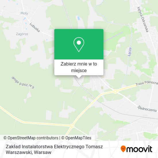 Mapa Zakład Instalatorstwa Elektrycznego Tomasz Warszawski