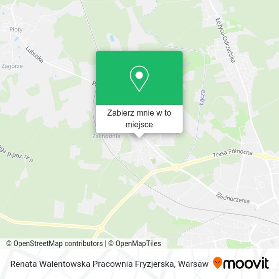 Mapa Renata Walentowska Pracownia Fryzjerska