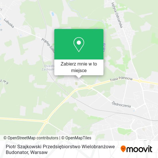 Mapa Piotr Szajkowski Przedsiębiorstwo Wielobranżowe Budonator