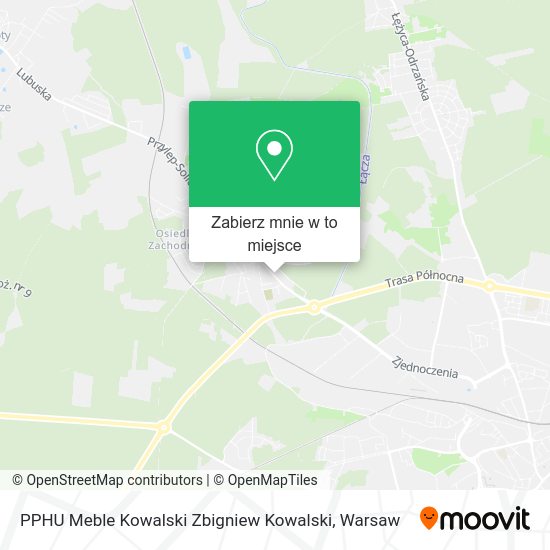 Mapa PPHU Meble Kowalski Zbigniew Kowalski