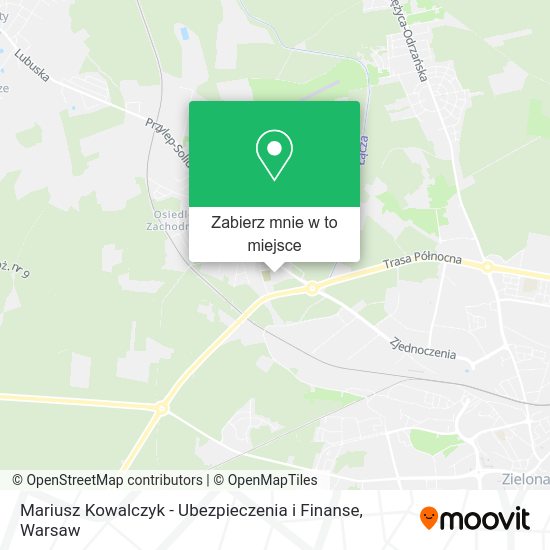 Mapa Mariusz Kowalczyk - Ubezpieczenia i Finanse