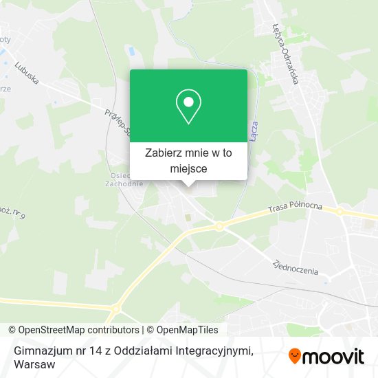 Mapa Gimnazjum nr 14 z Oddziałami Integracyjnymi