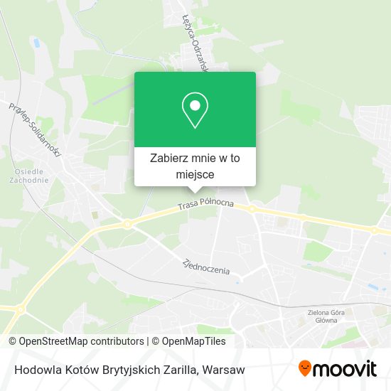 Mapa Hodowla Kotów Brytyjskich Zarilla