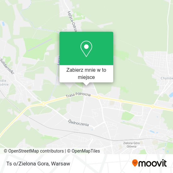 Mapa Ts o/Zielona Gora