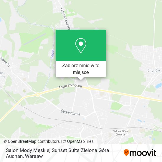 Mapa Salon Mody Męskiej Sunset Suits Zielona Góra Auchan