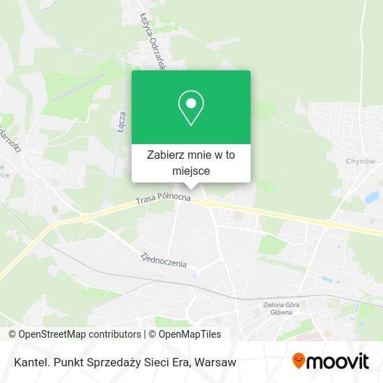 Mapa Kantel. Punkt Sprzedaży Sieci Era