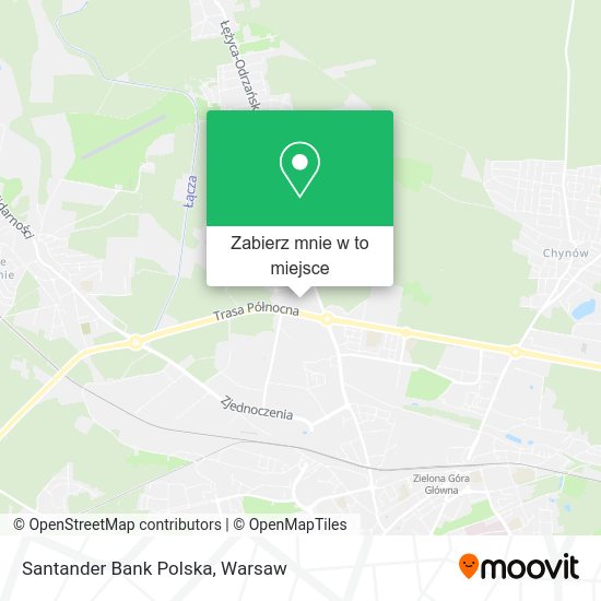 Mapa Santander Bank Polska