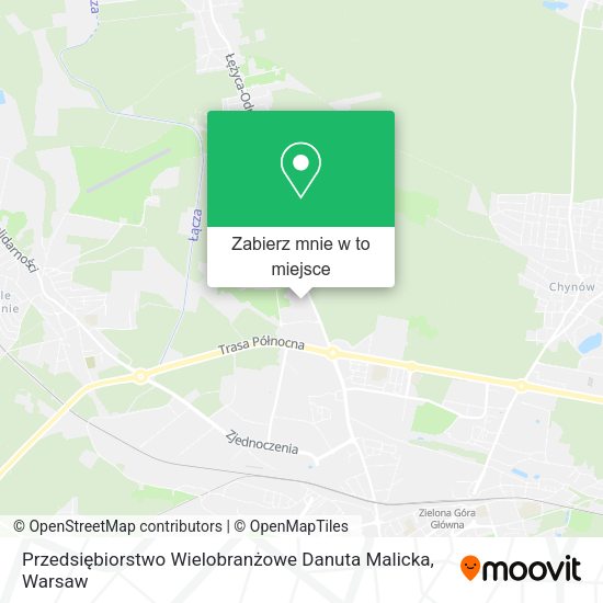 Mapa Przedsiębiorstwo Wielobranżowe Danuta Malicka