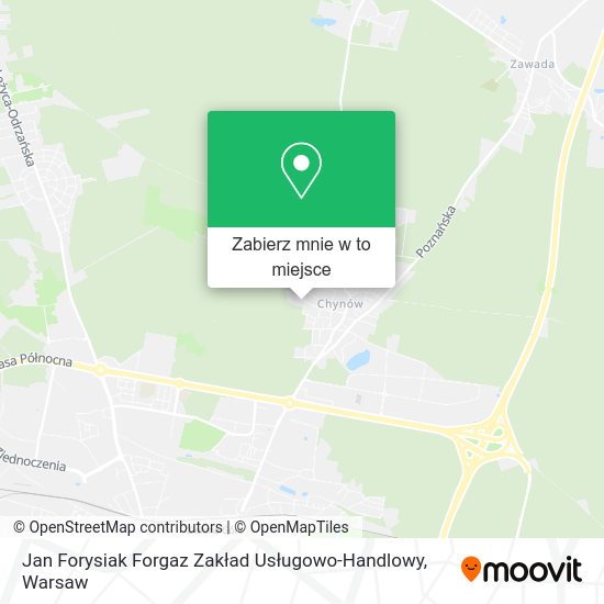 Mapa Jan Forysiak Forgaz Zakład Usługowo-Handlowy