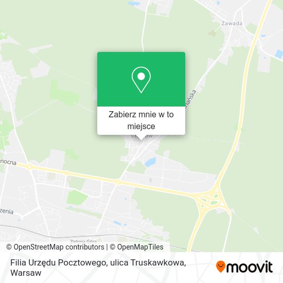 Mapa Filia Urzędu Pocztowego, ulica Truskawkowa