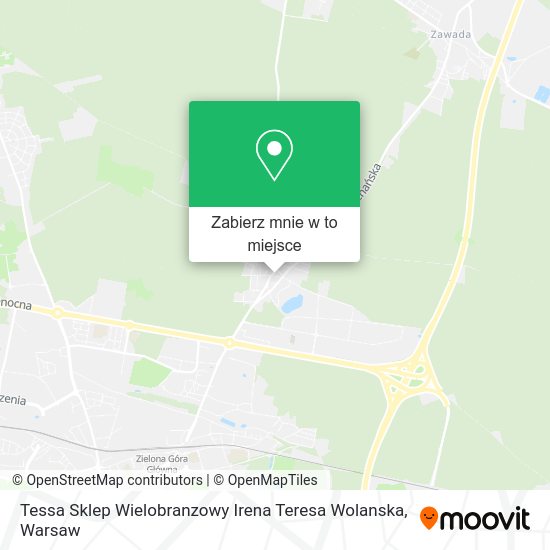 Mapa Tessa Sklep Wielobranzowy Irena Teresa Wolanska