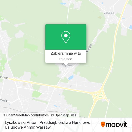 Mapa Łyszkowski Antoni Przedsiębiorstwo Handlowo Usługowe Anmir