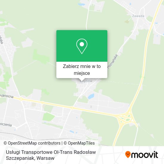 Mapa Usługi Transportowe Ol-Trans Radosław Szczepaniak