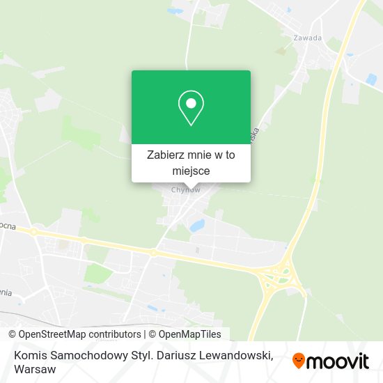 Mapa Komis Samochodowy Styl. Dariusz Lewandowski