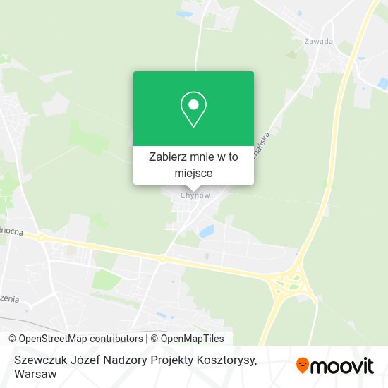 Mapa Szewczuk Józef Nadzory Projekty Kosztorysy