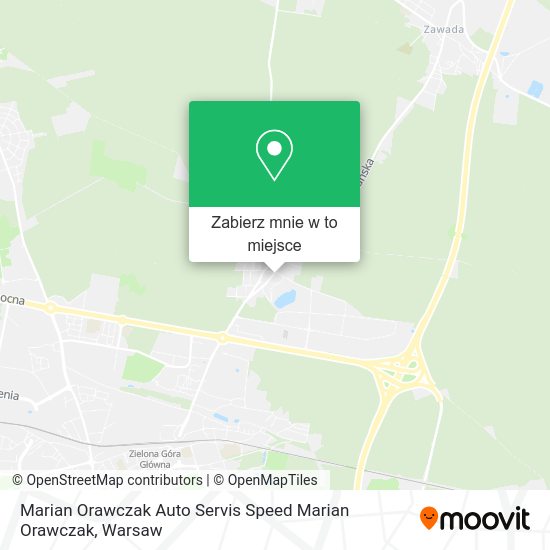 Mapa Marian Orawczak Auto Servis Speed Marian Orawczak