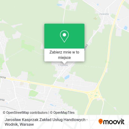 Mapa Jarosław Kasprzak Zakład Usług Handlowych - Wodnik