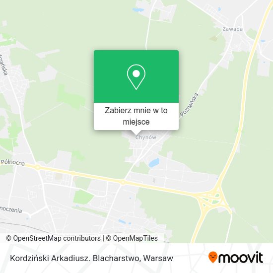 Mapa Kordziński Arkadiusz. Blacharstwo