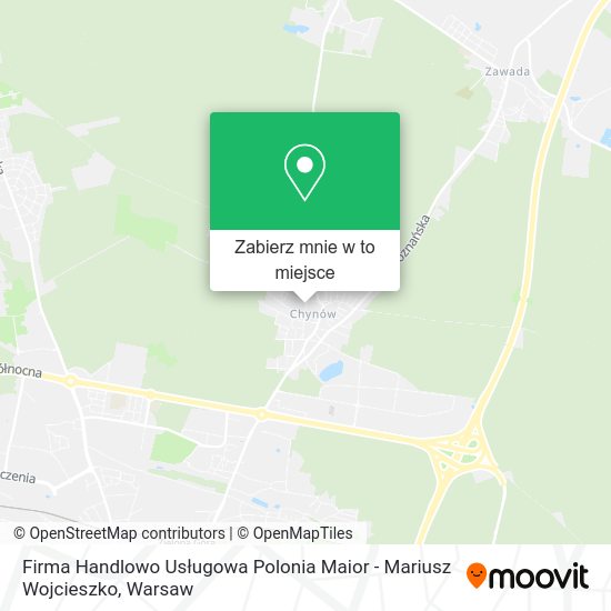 Mapa Firma Handlowo Usługowa Polonia Maior - Mariusz Wojcieszko