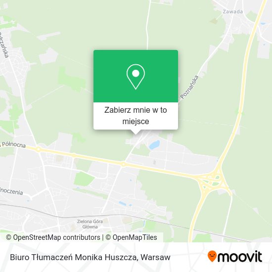 Mapa Biuro Tłumaczeń Monika Huszcza