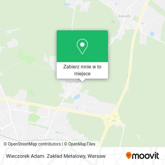 Mapa Wieczorek Adam. Zakład Metalowy