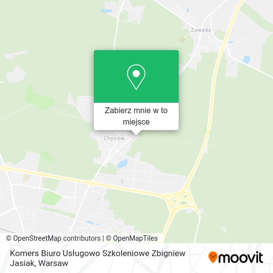 Mapa Komers Biuro Usługowo Szkoleniowe Zbigniew Jasiak