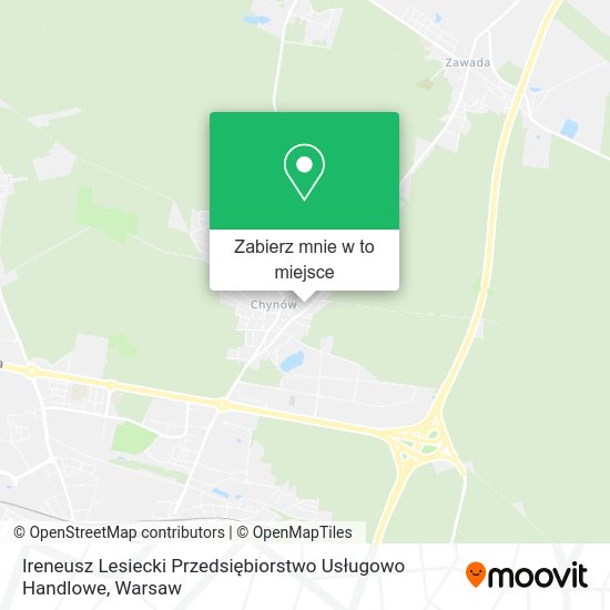 Mapa Ireneusz Lesiecki Przedsiębiorstwo Usługowo Handlowe