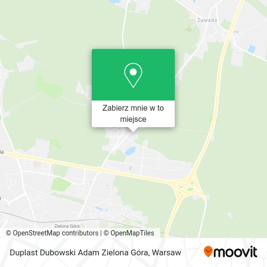 Mapa Duplast Dubowski Adam Zielona Góra