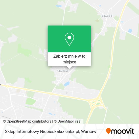 Mapa Sklep Internetowy Niebieskalazienka.pl