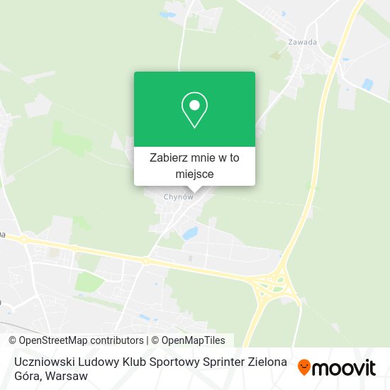 Mapa Uczniowski Ludowy Klub Sportowy Sprinter Zielona Góra