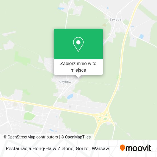 Mapa Restauracja Hong-Ha w Zielonej Górze.