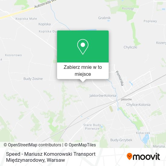 Mapa Speed - Mariusz Komorowski Transport Międzynarodowy